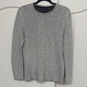 Zara Grey Crewneck Knit Sweater